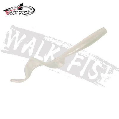 WALK FISH 10Pcs Spinpoler 60MM 80MM Lifelike Fish Lure Bait Worms Artificial Silicone Soft Lure Bass Pike Fish Lure Wobbler