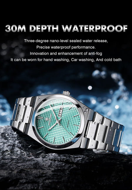 PAAZOMU Original Luxury Men Clock Fashion Luminous Waterproof Chronograph Date Watch For Man Leather Quartz Men's Watches Reloj
