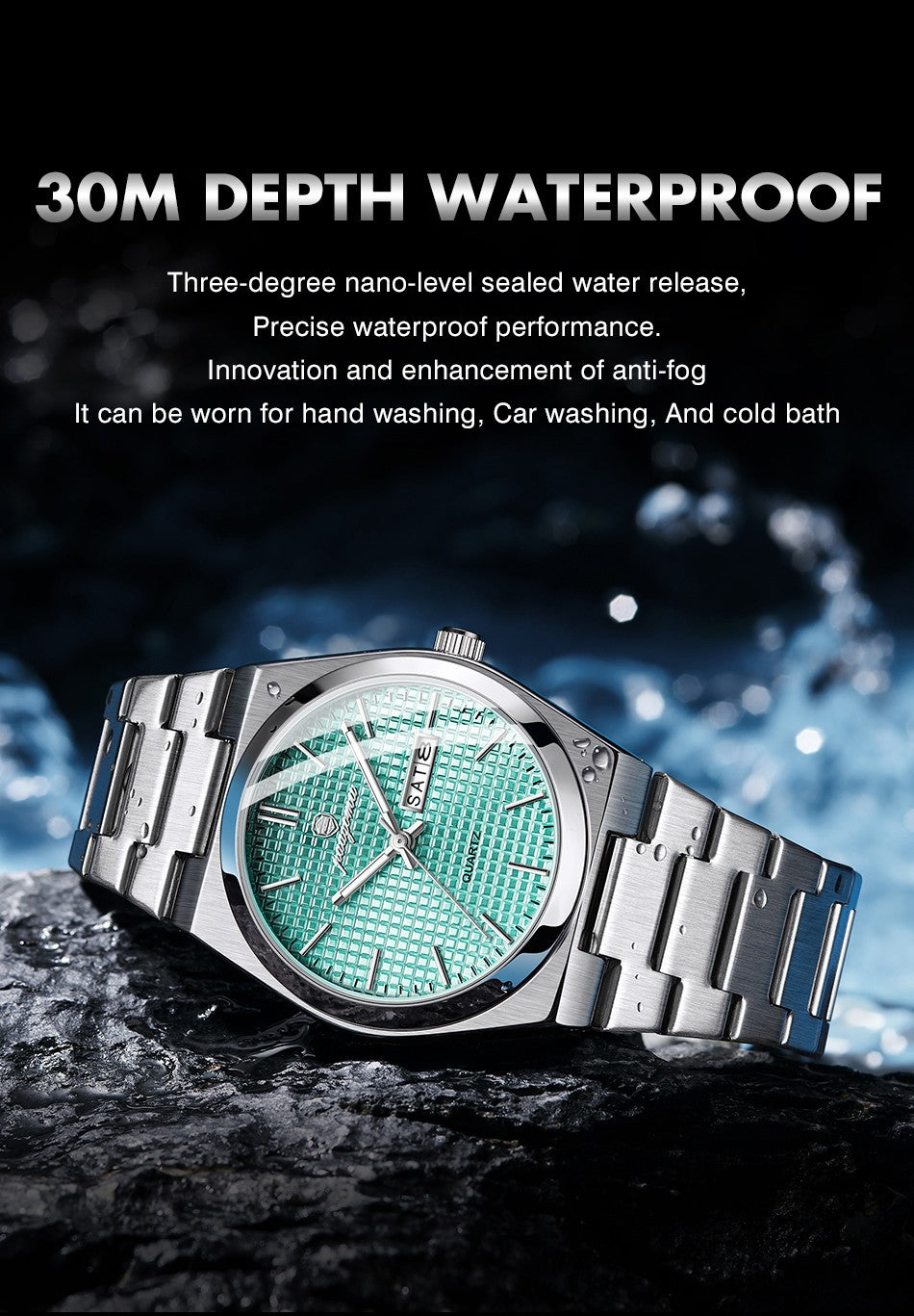 PAAZOMU Original Luxury Men Clock Fashion Luminous Waterproof Chronograph Date Watch For Man Leather Quartz Men's Watches Reloj