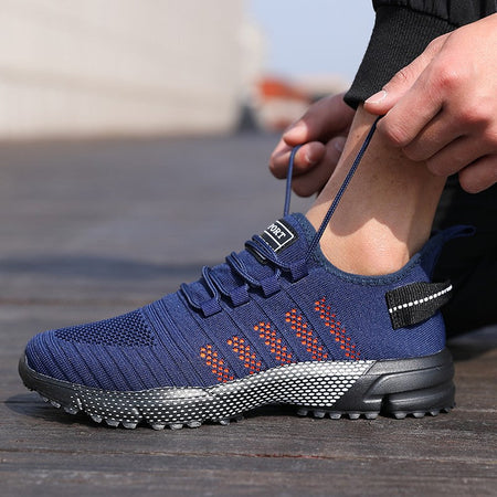 Men Casual Sneakers Mesh Lightweight Breathable Soft Soled Running Shoes Slip-on Male Flats Loafers Shoe Trainers Zapatos Hombre