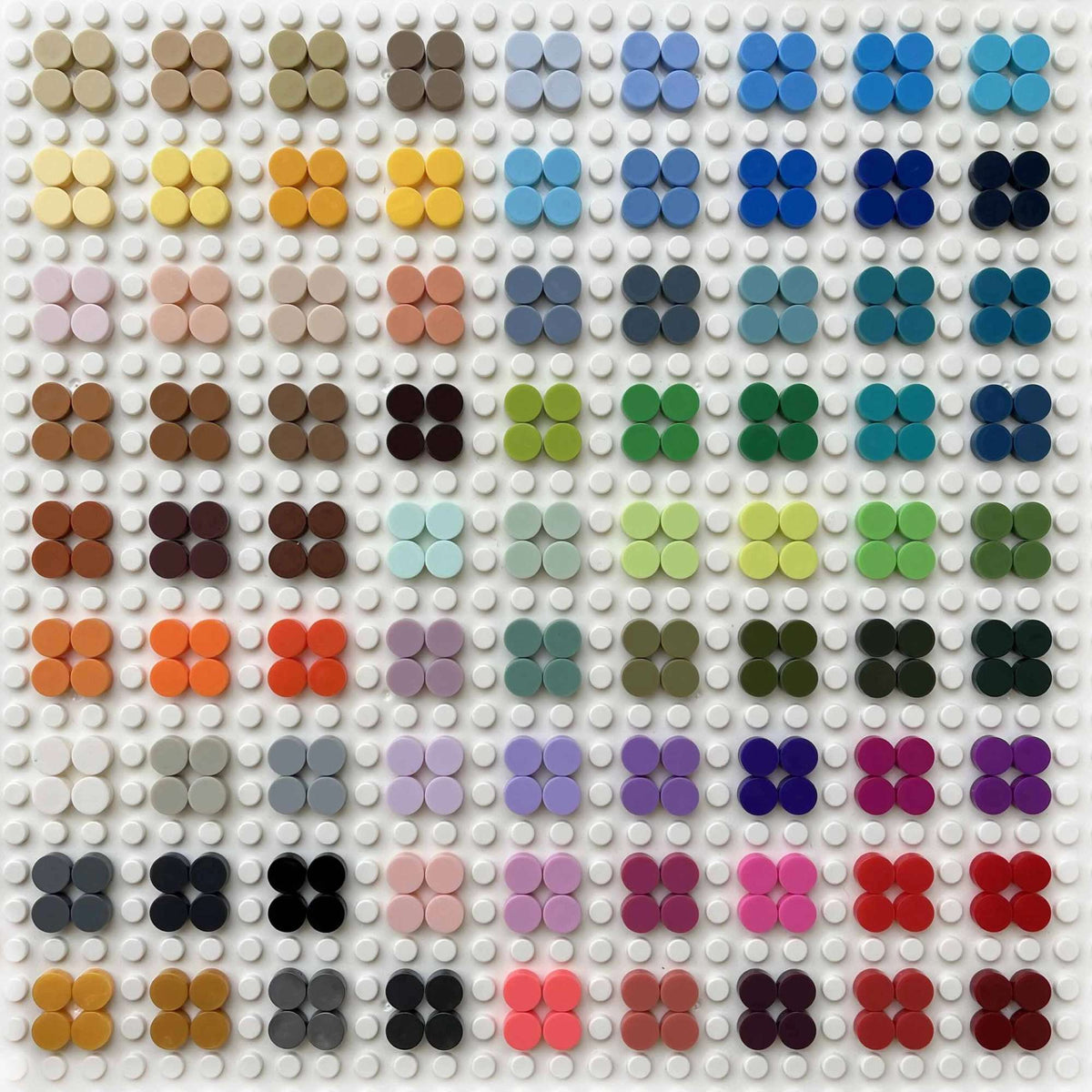 1000 Pcs City Building Blocks Flat Tile 1x1 98138 Round Bricks DIY Enlighten Blocks Parts Blocks for Children Boys Girls Gifts