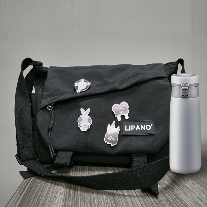 1pc Nylon Handbag Shoulder Bag, Large Capacity Messenger Bag, Men's Crossbody Bag, Student School Bags for Teenagers Daily Use