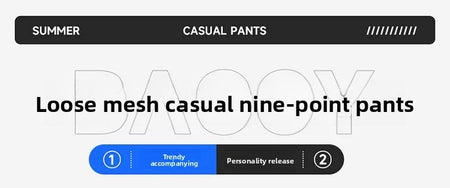 Cleanfit American Style Outdoor Sports Men's Casual Pants Nine Points Loose Mesh Comfortable Fashionable High-End Feeling