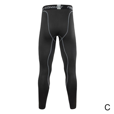 Men Compression Tight Leggings Running Sports Male Workout Bottoms Trousers Jogging Dry Yoga Pants Quick Fitness Training