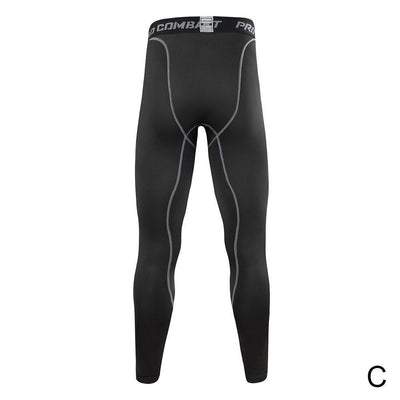 Men Compression Tight Leggings Running Sports Male Workout Bottoms Trousers Jogging Dry Yoga Pants Quick Fitness Training