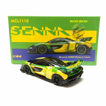 New In Stock Masdi 1:64 Mclaren Senna 1110 Special Edition Alloy Miniature Static Car Model Customized Boy Toys Gifts Collection
