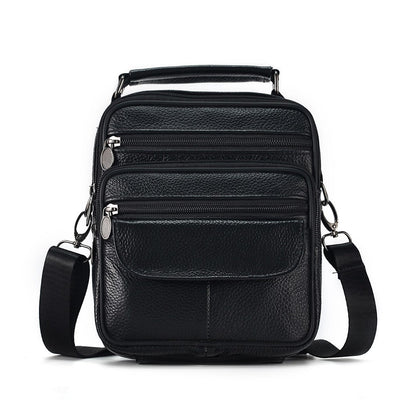 JOYIR Men Genuine Leather Crossbody Bags Messenger Bag for Male Trendy Shoulder Bags Casual Travel Sling Bag Handbags