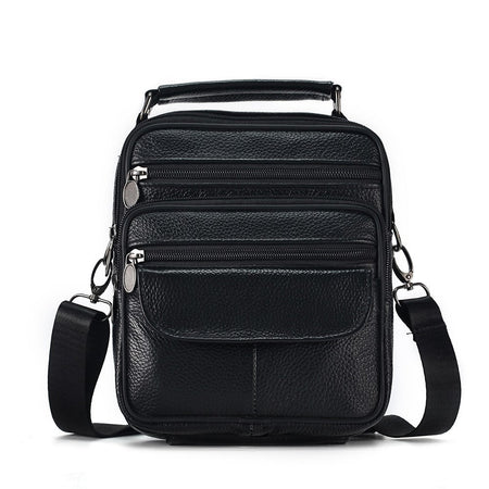 JOYIR Men Genuine Leather Crossbody Bags Messenger Bag for Male Trendy Shoulder Bags Casual Travel Sling Bag Handbags