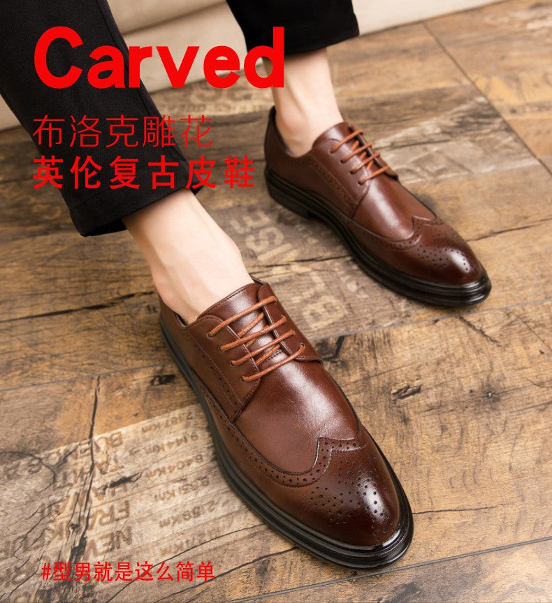 High Quality Men's Dress Shoes Classic Formal Oxford Leather Shoes Men Casual Brogues Business Shoes Man Loafers