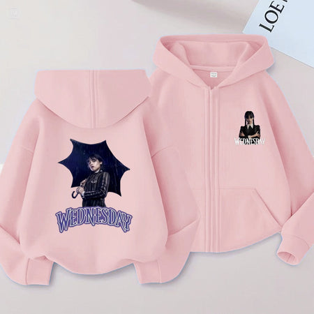 Adams Children's Hooded Cardigan 2D Printed For Boys and Girls Aged 2-12 Sweet Cool Versatile cute Fun and Energetic