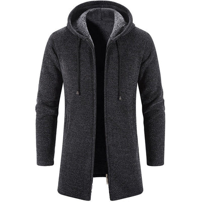 2025 New Autumn Men's Long Sleeve Sweatshirts for Men with Zipper Hooded Mens Oversize Winter Top Jacket Coat Warm Streetwear
