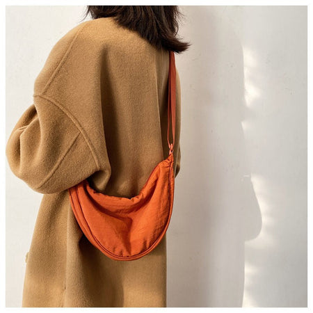 Upgraded Version Simple Design Women's Messenger Bag Nylon Hobos Small Shoulder Bags Vintage Female Girls Purse Cloth Handbags