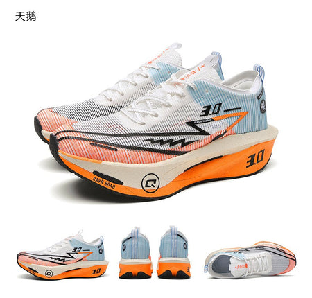 NEW Running Shoes Men Sports Marathon Carbon Plate Breathable Lightweight Women Comfortable Athletic Leisure Sneakers Footwear