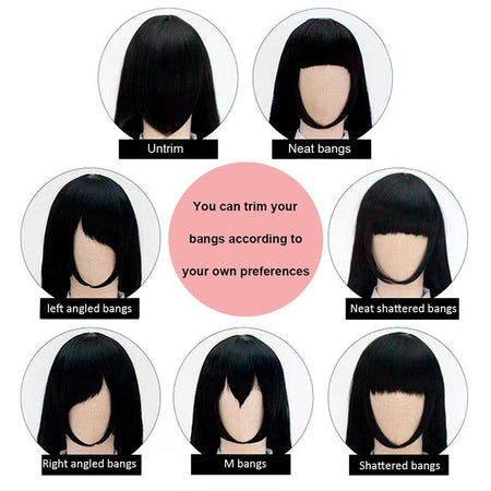 Snoya 30cm synthetic short Wig purple blue red yellow high temperature fiber Wig Costume Party Cosplay Wig 23 colors