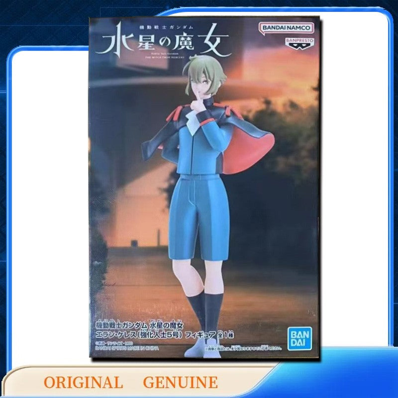 Bandai Original Genuine BANPRESTO SULETTA CHUATURY NIKA MIORINE ELAN GUEL Qposket Anime Action Figures Toys Gift Model Ornaments