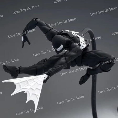 In Stock: Mess Toys Spider-Man Symbiote Suit & Scarlet Spider Anime Action Figures - Collectible Gift Set