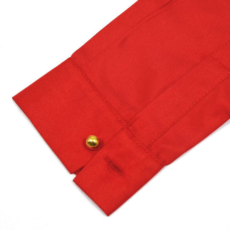 Michael Jackson Impersonator RetroCTEAntiWar Patch EmbroideredShirt Men's Military Style Long SleeveButtonDown Shirt Collectible