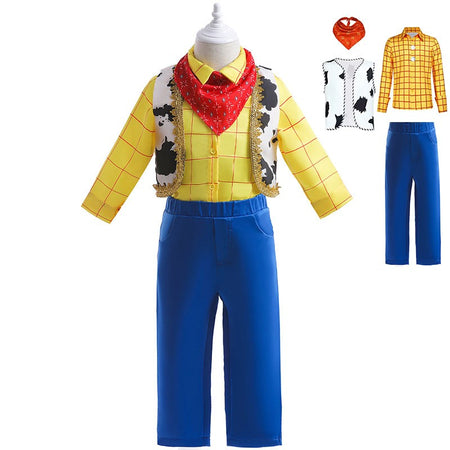 Cosplay Story Woody Costume Sets Cowboy Christmas Dress Unisex Sheriff's Halloween Carnival Dress Up Party Toy Stage Performance