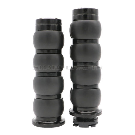 1" 25mm & 7/8'' 22mm Billet Rubber Flame Spike Hand Grips For Harley Honda Kawasaki Suzuki Yamaha  Bikes Cruiser Chopper Custom