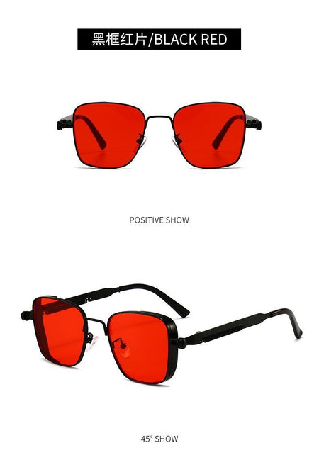 2025 Polarized Sunglasses Men High End Handsome Driving Special Anti UV High Quality Metal Punk Fashion Trends Sunglasses