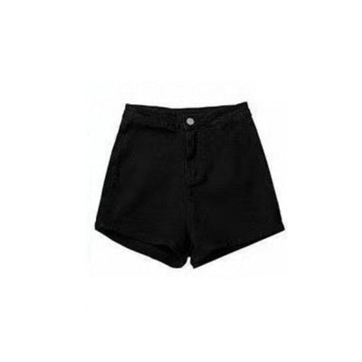High Waist Denim Shorts Women's Elastic Slimming Sexy A- Line Hot Pants Tight Butt Lifting Body Shaping Trendy Shorts