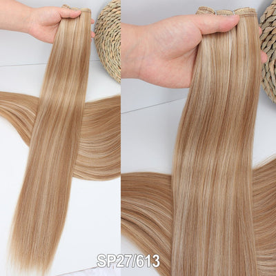 Russia Straight Hair Weave Bundles 65cm 200G Fiber Synthetic Hair Extensions Bio Protein Heat Resistant Ponytail Cosplay Hair