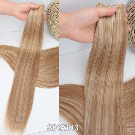 Russia Straight Hair Weave Bundles 65cm 200G Fiber Synthetic Hair Extensions Bio Protein Heat Resistant Ponytail Cosplay Hair