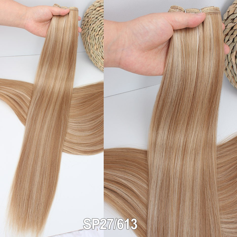 Russia Straight Hair Weave Bundles 65cm 200G Fiber Synthetic Hair Extensions Bio Protein Heat Resistant Ponytail Cosplay Hair
