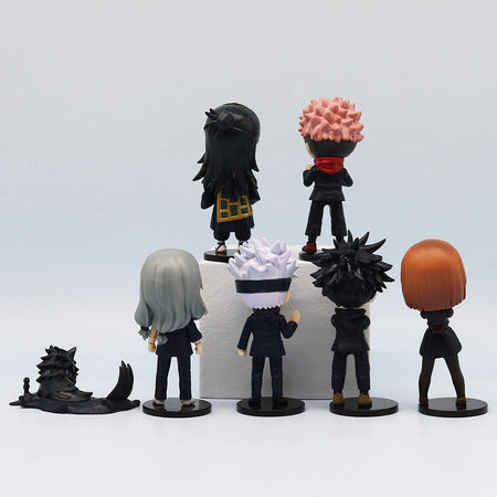 7 Pcs/Pack Q Posket Jujutsu Kaisen 9cm Figure Satoru Gojo Itadori Yuji Geto Suguru Nobara Megumi Collection Character Ornaments