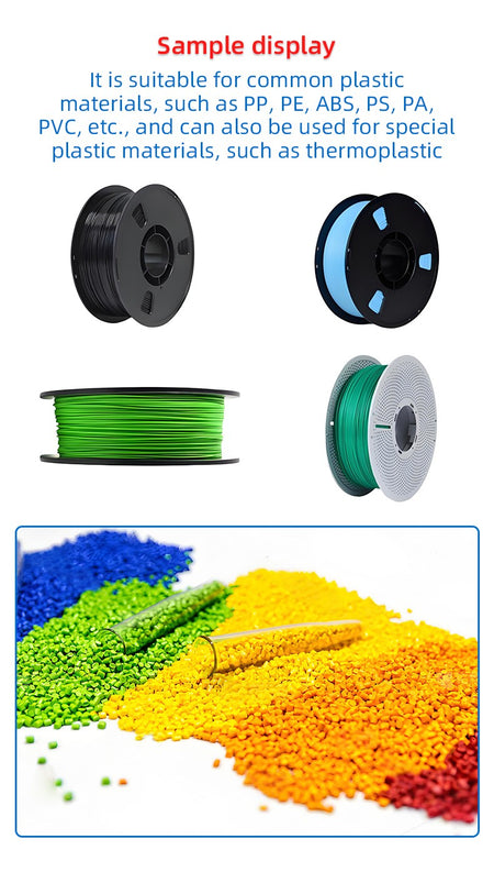 3D Printing Consumables Extruder 3D Filament Maker Desktop Filament Extruder 1.75mm 3mm Speed Adjustable Extrusion Machine
