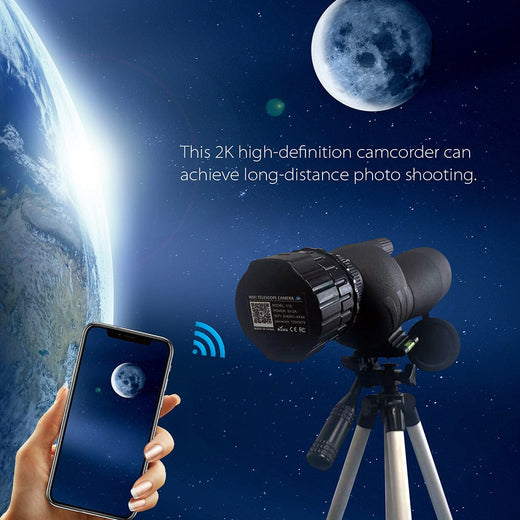 4 Million Pixel HD WiFi Electronic Telescope Eyepiece for 25mm-50mm Optical Telescope and Microscope Electronic Eyepiece Camera