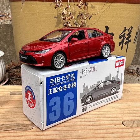 1:43 Corolla Alloy Car Model Diecasts & Toy Vehicles Miniature Scale Model Car For Children Collection Ornaments Birthday Gifts