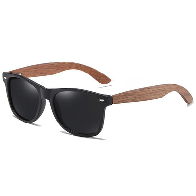 GM Environment-Friendly Retro Walnut Wood Sunglasses UV400 Polarized Bamboo Sunglasses Men's Fashion Trendy Anti Blue Lens 7061h