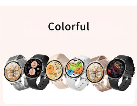 For Huawei New Ultra Slim AMOLED Smart Watch Women Screen Always Display Time Heart Rate BT Calling High-end Fashion Smartwatch