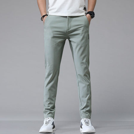 5 Colors Spring Summer Ultra-thin Men's Stretch Slim Straight Casual Pants High Quality Fashion Breathable Golf Sports Trousers
