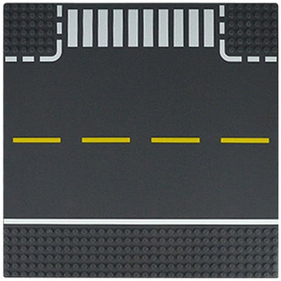 City Road Street Baseplate Straight Crossroad Curve T-Junction Building Blocks Base Plate 32*32 Compatible All Brands City