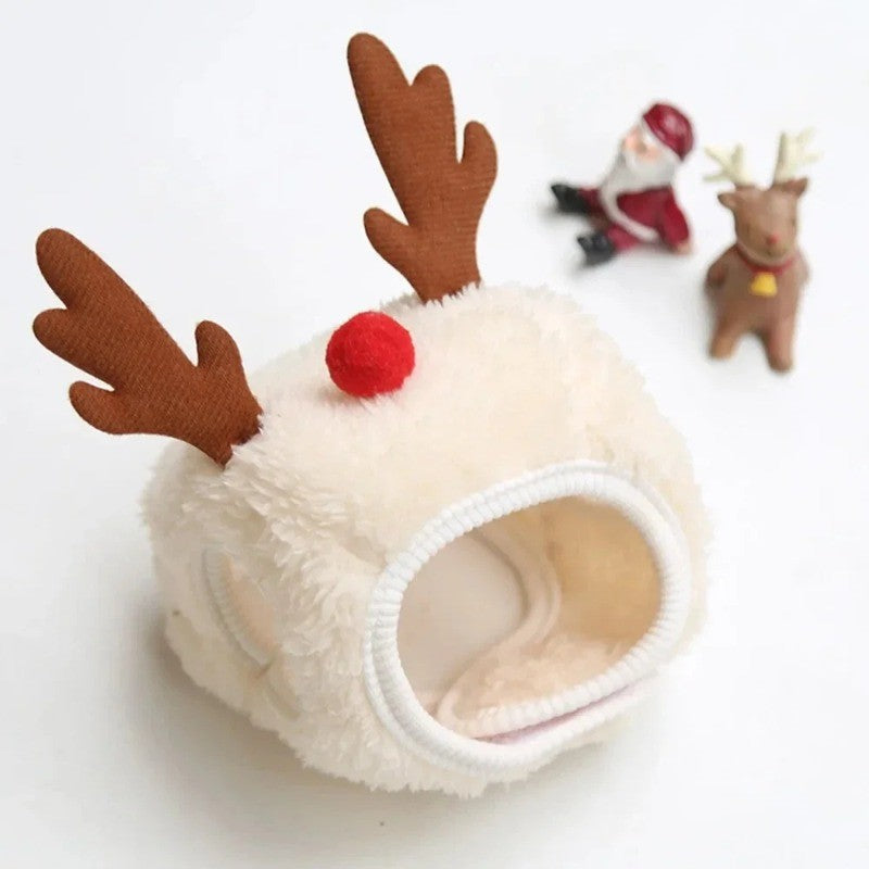 1Pcs Funny Dog Christmas Hat Pets Santa Bibs New Year Party Cosplay Costume Puppy Cap Cute Cats Bandana Clothes Accessories Gift