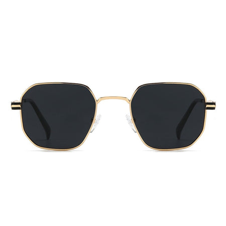 New European and American Style Men's Aviator Glasses, Retro Metal Square Frame Sunglasses, Cross-Border Ready Stock 1435