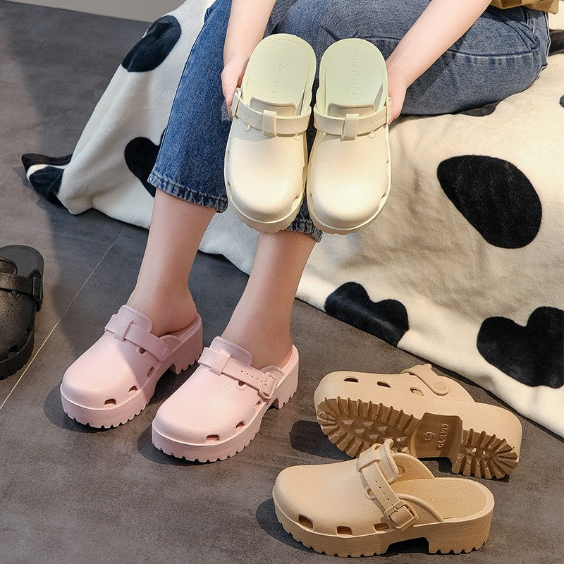 Kidmi New Women's Sandals Platform Beach Sandals EVA Flat Sandals Casual Women Shoes Summer Soft Sandals Outdoor Fashion Sandals