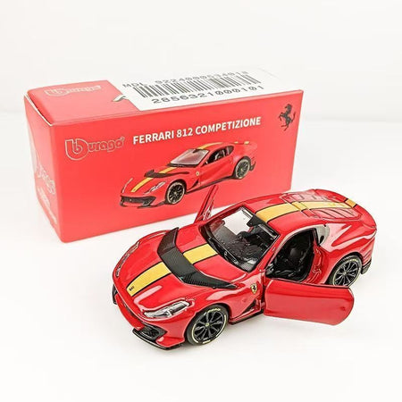 Bburago 1:64 Porsche 911 Gt2 Lamborghini Ferrari SP3 812 1959 Cadillac Miniature Alloy Diecast Car Model Collection Toy Gifts