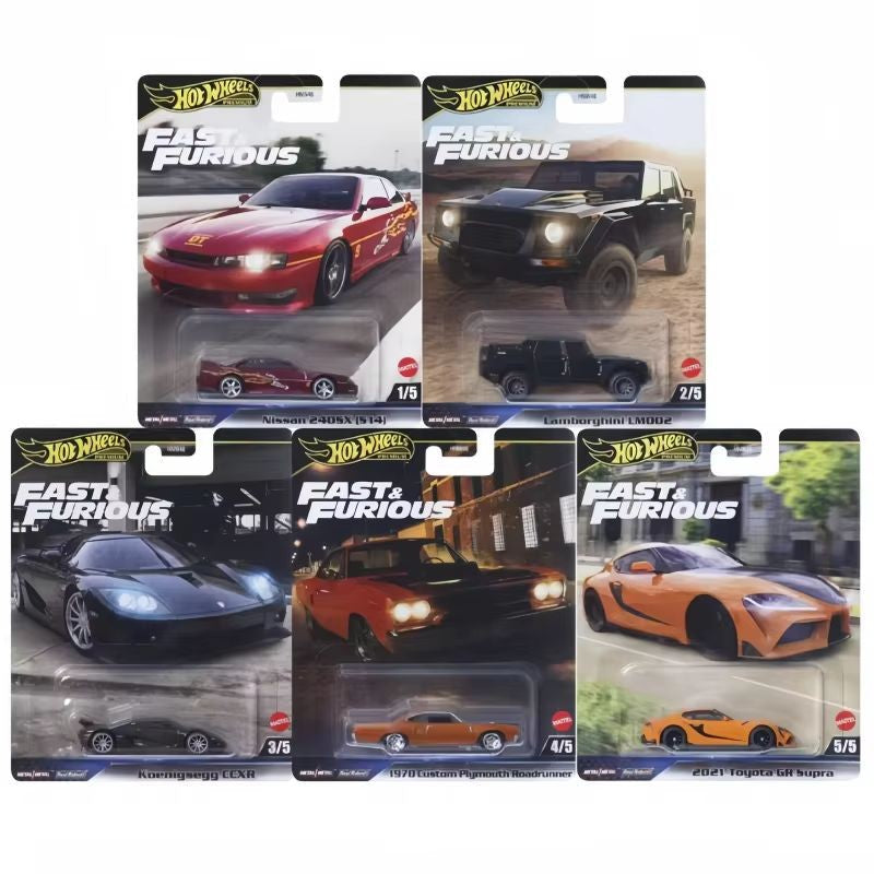 Original Hot Wheels Fast & Furious Car Model 1/64 2025 Lamborghini Porsche Honda Toyota Model Collect Alloy Car Models Toys Gift