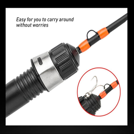 2 Section Winter Ice Fishing Rod Ultralight Design Spinning Type Spinning Rod 52cm Length Ultralight Fishing Pole Ice Fishing