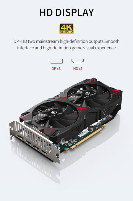 MLLSE Graphics Card RX 5500 8gb Placa De Video Gaming 7NM 128bit GDDR6 8Pin PCI Express 4.0 x 8 1717MHz DP*3 Desktop