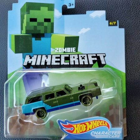 Genuine Hot Wheels Minecraft Series Model Toy Car Desktop Ornament Collectibles Holiday Gifts In Stock