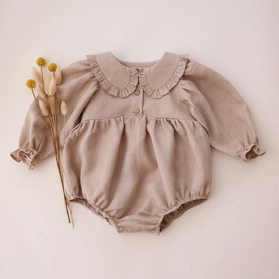 Vintage Floral Baby Girl Romper Spring Baby Girl Clothes For Wedding Party