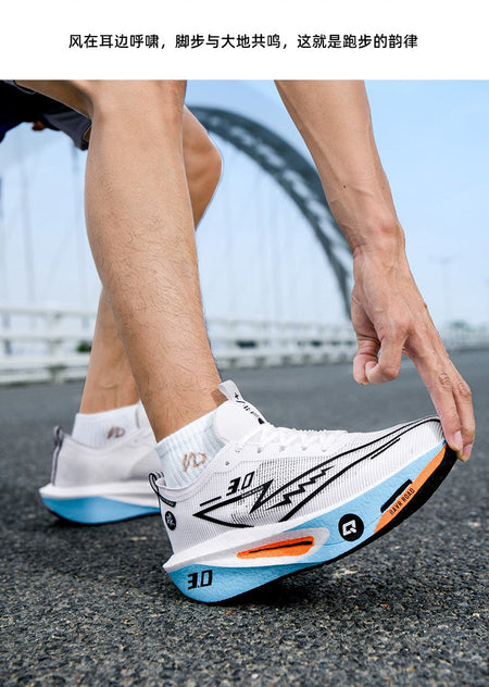 NEW Running Shoes Men Sports Marathon Carbon Plate Breathable Lightweight Women Comfortable Athletic Leisure Sneakers Footwear