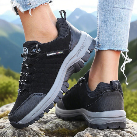 Women's Anti Slip Hiking Shoe Retro Wedge-shaped Platform Outdoor Sneakers Comfortable Breathable Camping Hiking Shoes for Women