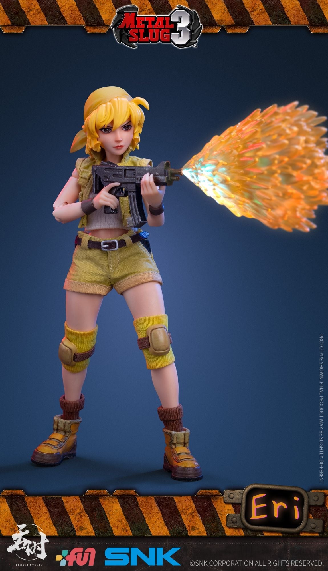 Original Snk Metal Slug Action Figure Toy Fior Airi Sisters 1/12 Cloth Collection Collectible Model Decoration