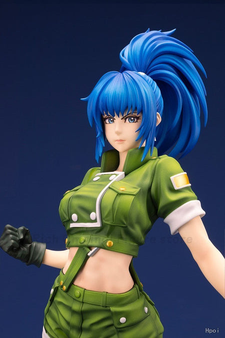 ?In Stcgk?Original Kotobukiya SNK Beauty Girl Series THE KING OF FIGHTERS '97 Leona Heidern Model Toy Statue