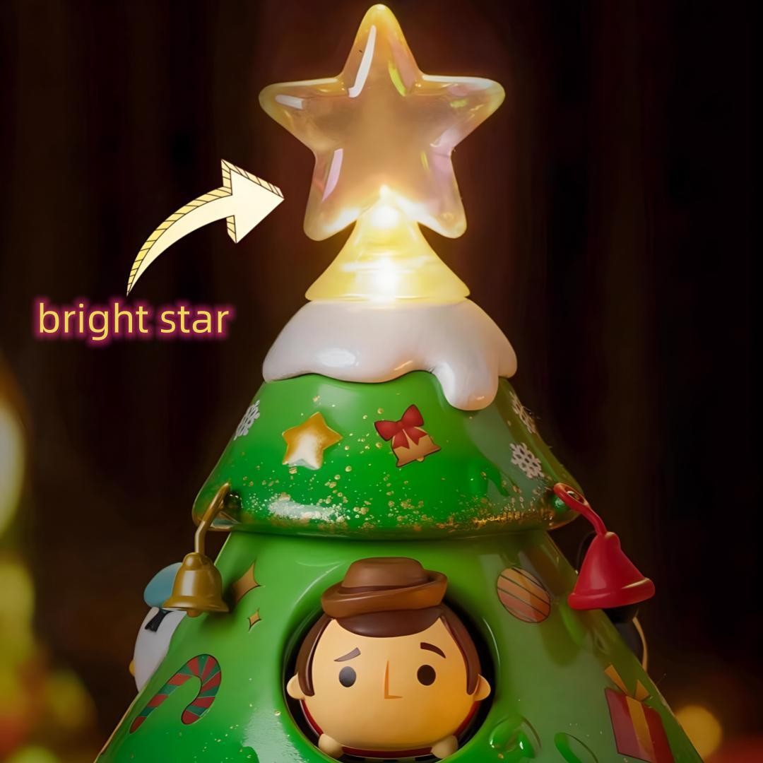 Disney Tsum Tsum Christmas Tree Mickey Woody Buzz Donald Duck Alien Action Figures Mini Dolls Kids Toys Model for Children Gift